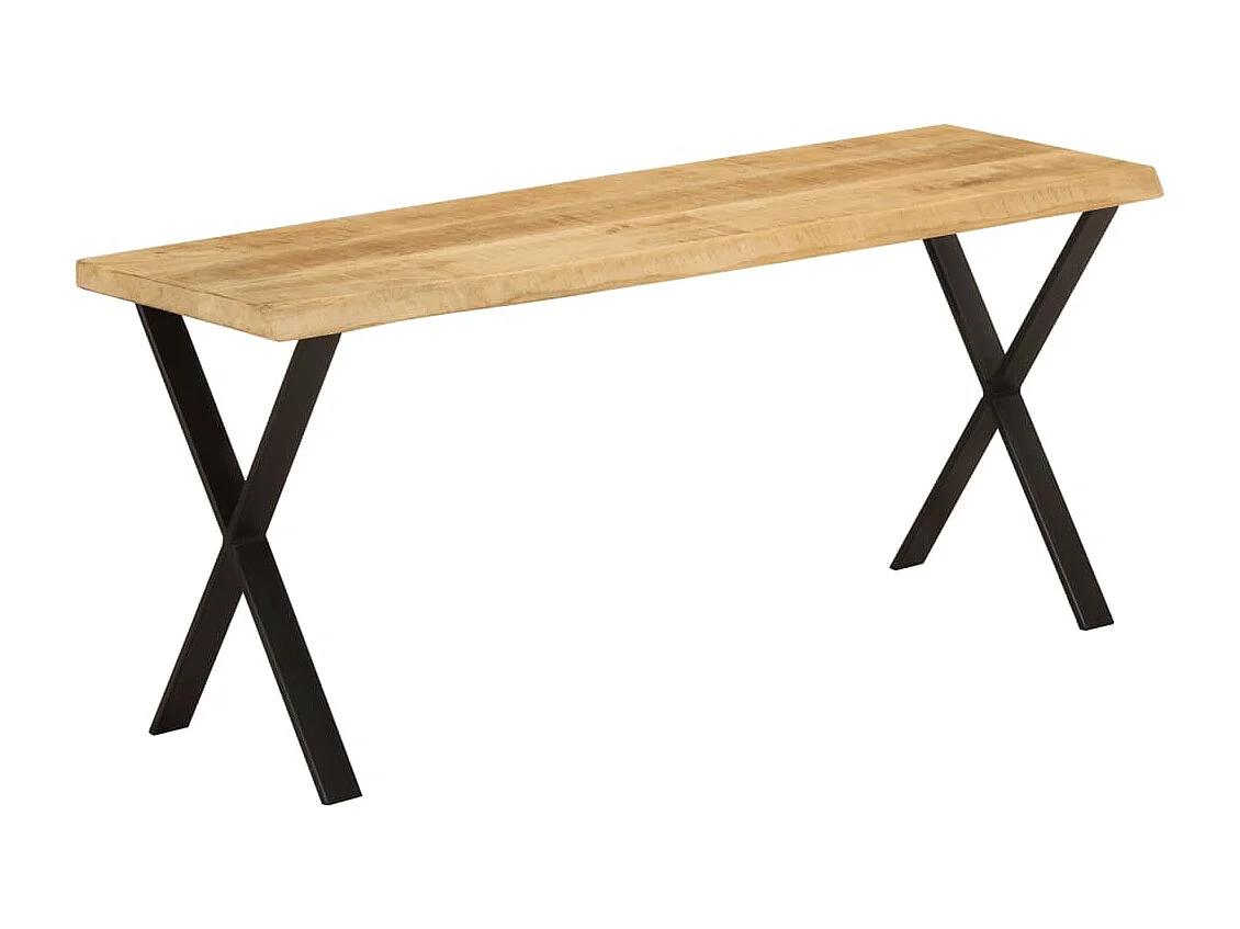 Bank Baumkante 105 cm Massivholz Mango