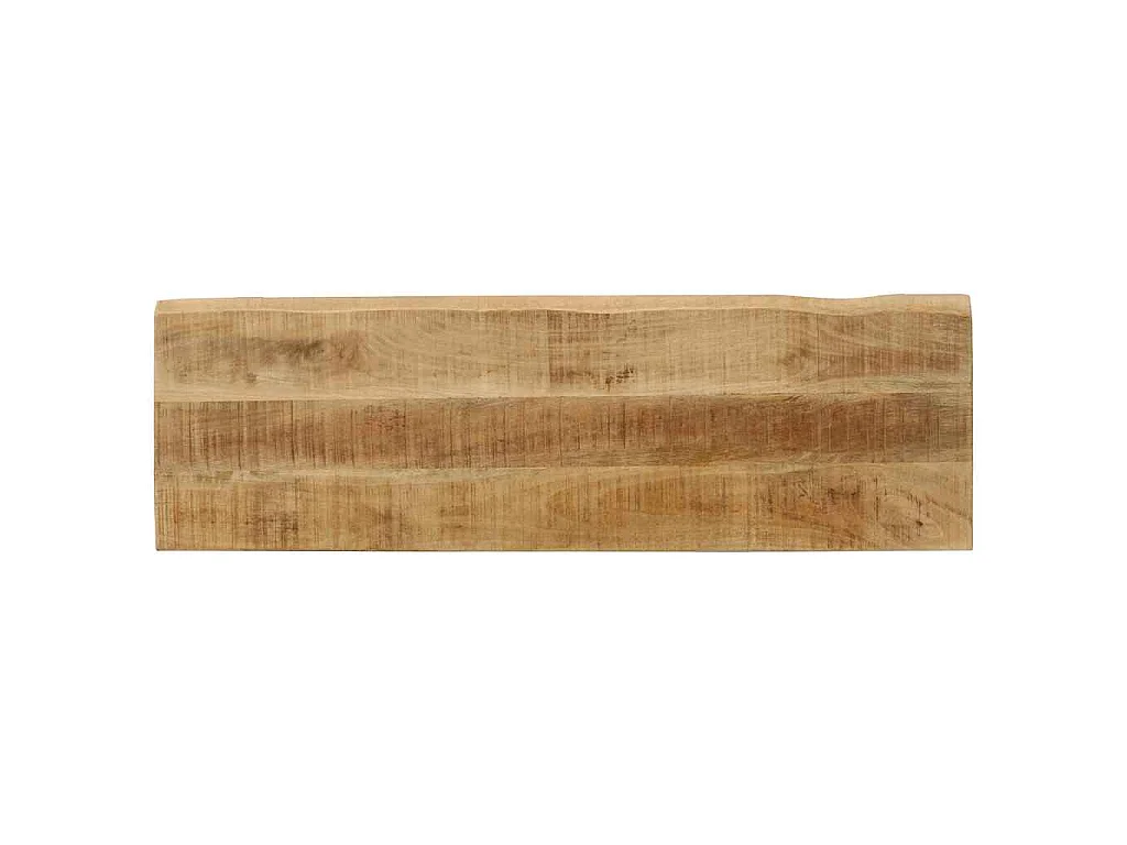 Banc avec bord vivant 105 cm bois de manguier massif