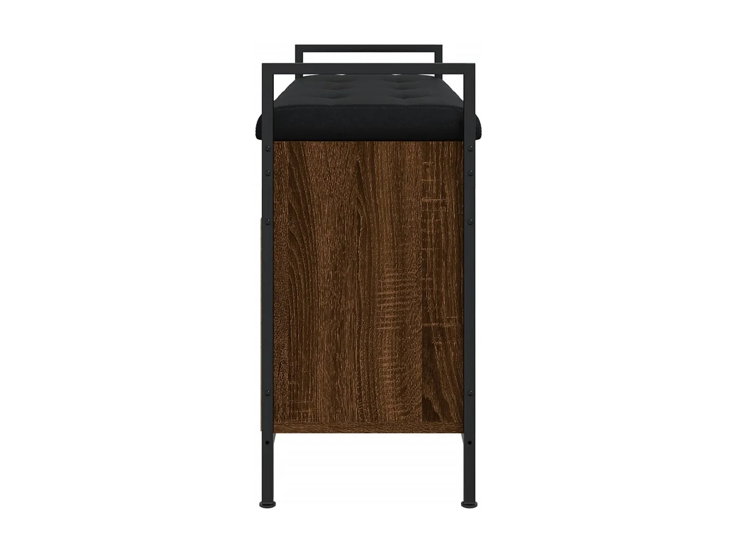 Banc à chaussures chêne marron 85,5x32x57,5cm bois d'ingénierie