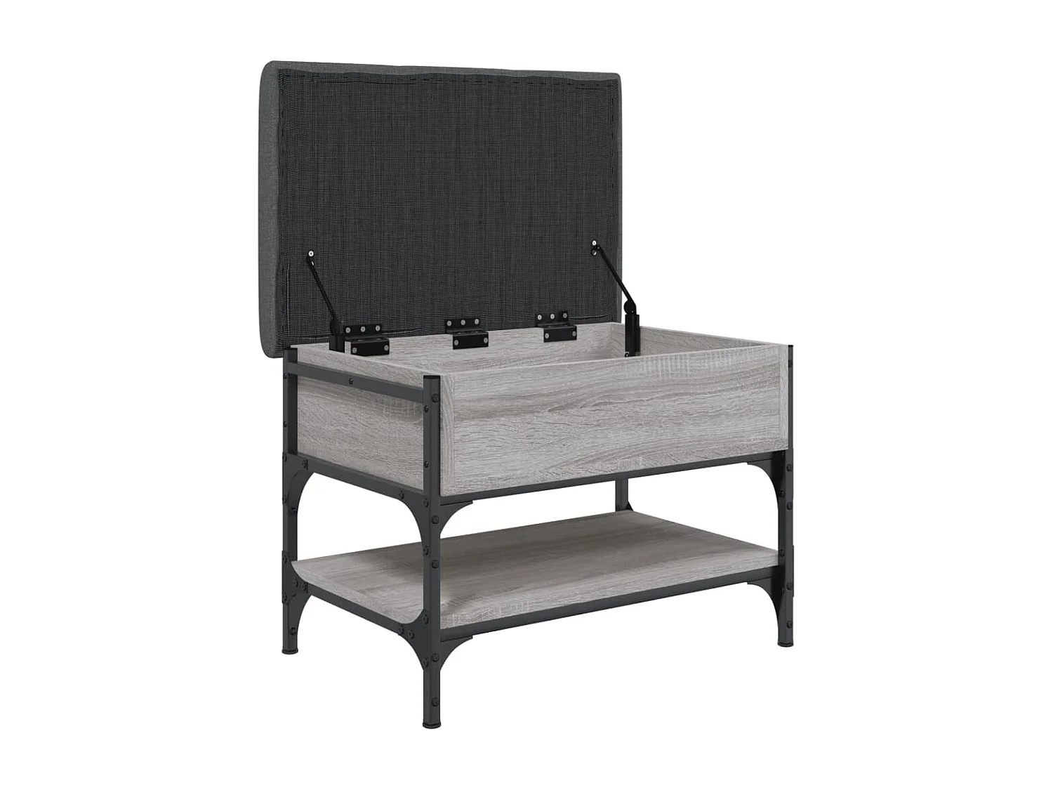 Schuhbank Grau Sonoma 62x42x45 cm Holzwerkstoff