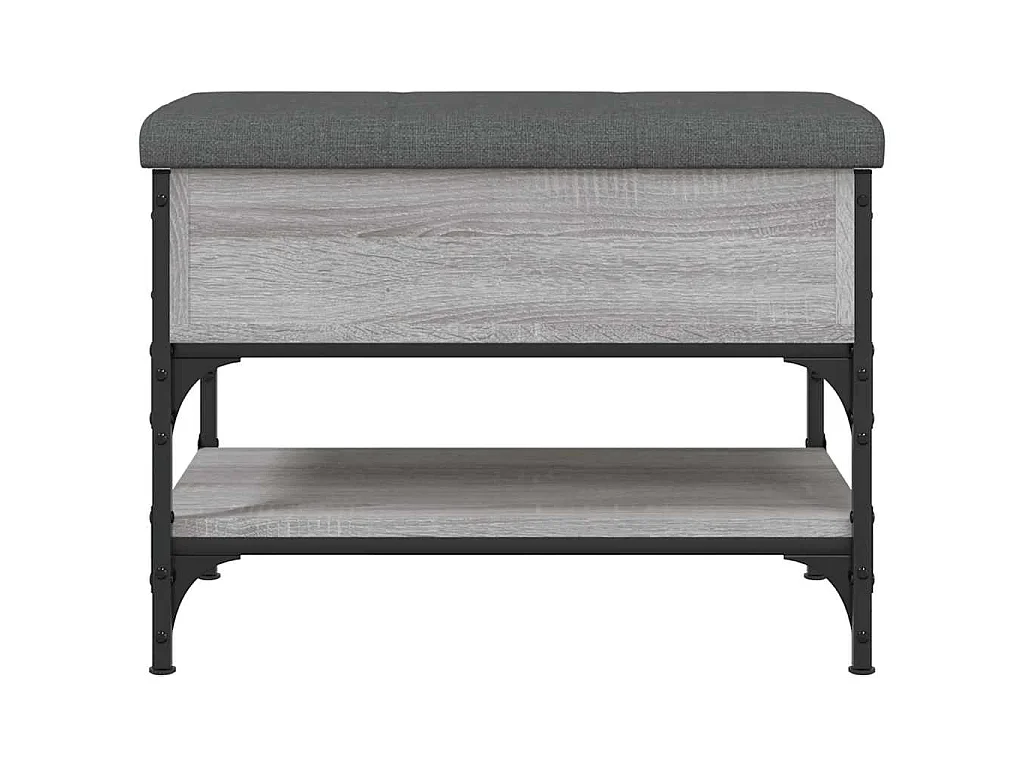 Banc à chaussures sonoma gris 62x42x45 cm bois d'ingénierie