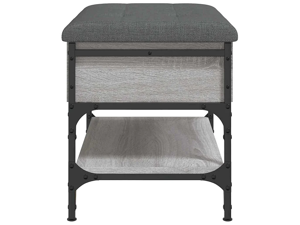 Banc à chaussures sonoma gris 62x42x45 cm bois d'ingénierie