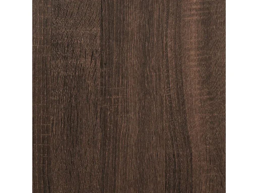 Panca Porta Scarpe Rovere Marrone 100x38,5x49 Legno Multistrato