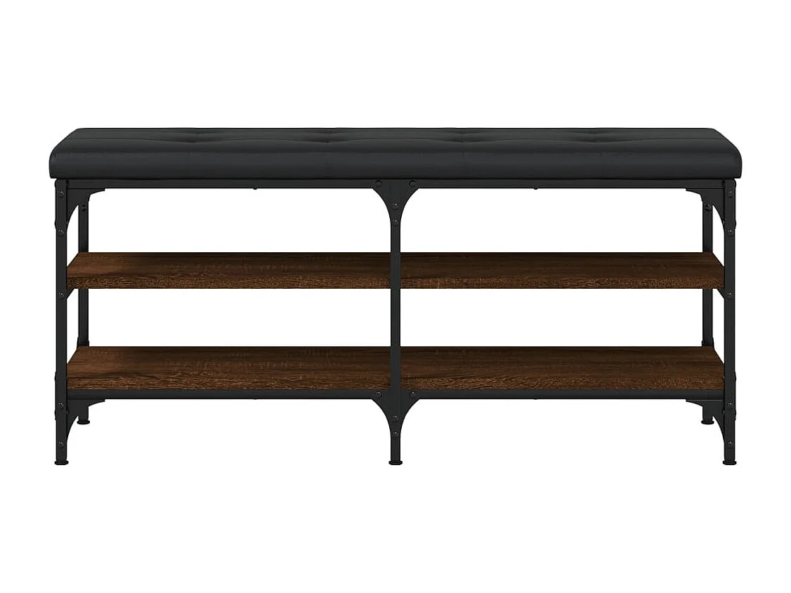 Banco sapateira 102x32x47cm derivados madeira carvalho castanho