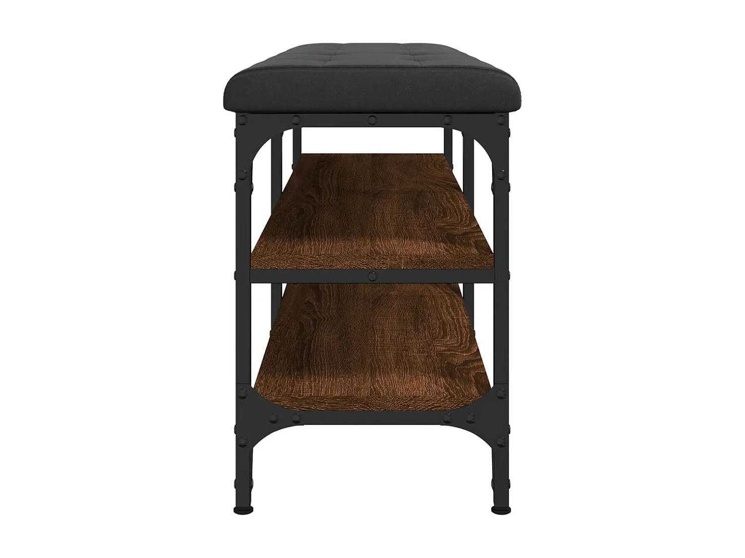 Banco sapateira 102x32x47cm derivados madeira carvalho castanho