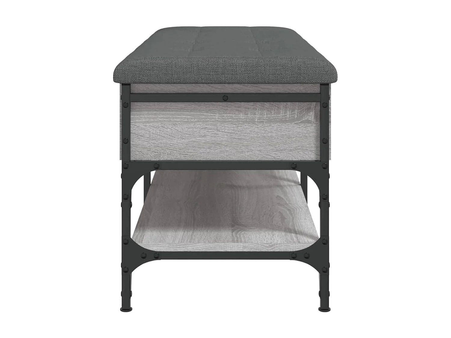 Banc à chaussures sonoma gris 102x42x45 cm bois d'ingénierie
