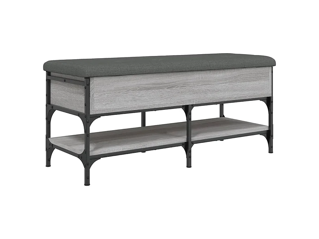 Zapatero madera de ingeniería gris Sonoma 102x42x45 cm