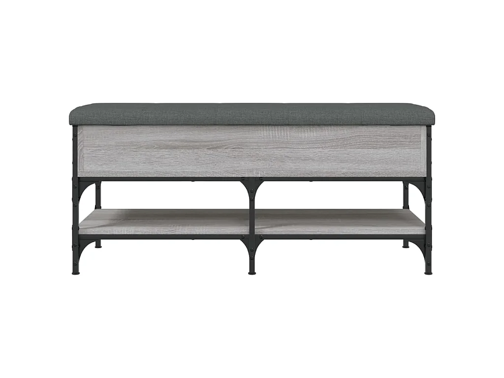 Zapatero madera de ingeniería gris Sonoma 102x42x45 cm