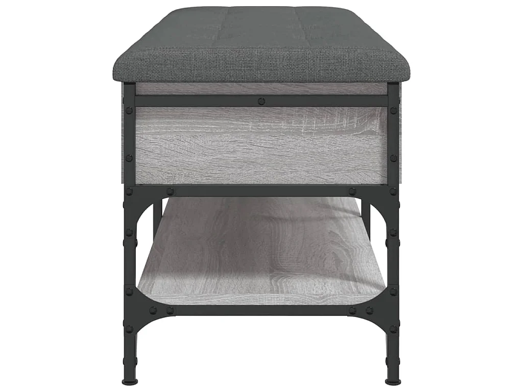 Zapatero madera de ingeniería gris Sonoma 102x42x45 cm