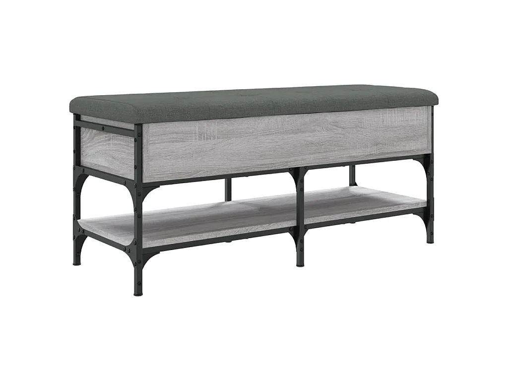 Zapatero madera de ingeniería gris Sonoma 102x42x45 cm