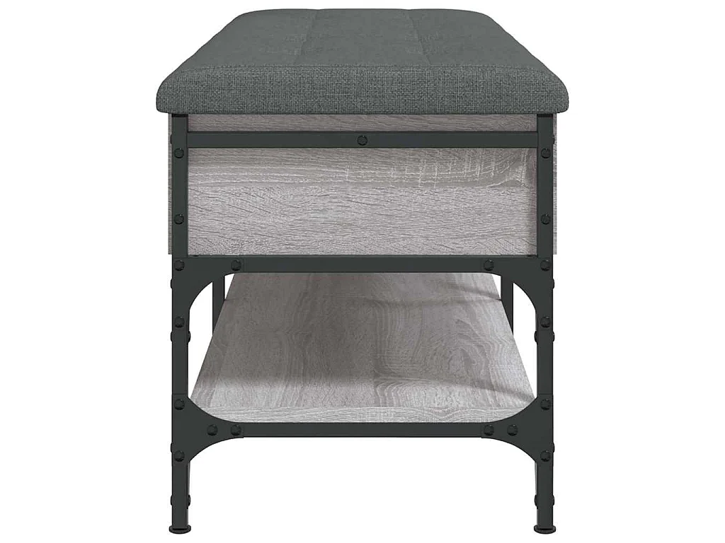 Panca Porta Scarpe Grigio Sonoma 102x42x45 cm Legno Multistrato
