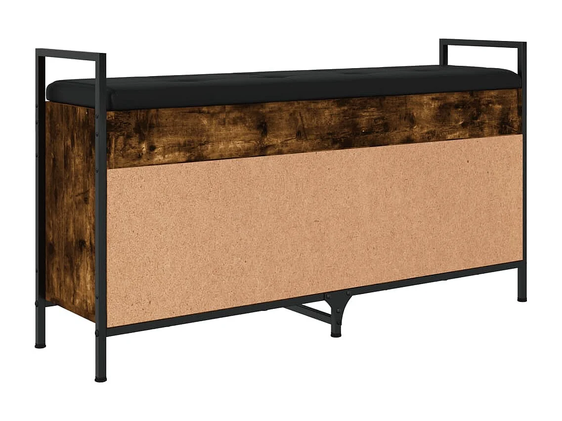 Schoenenbank 105,5x32x57,5 cm bewerkt hout gerookt eikenkleurig