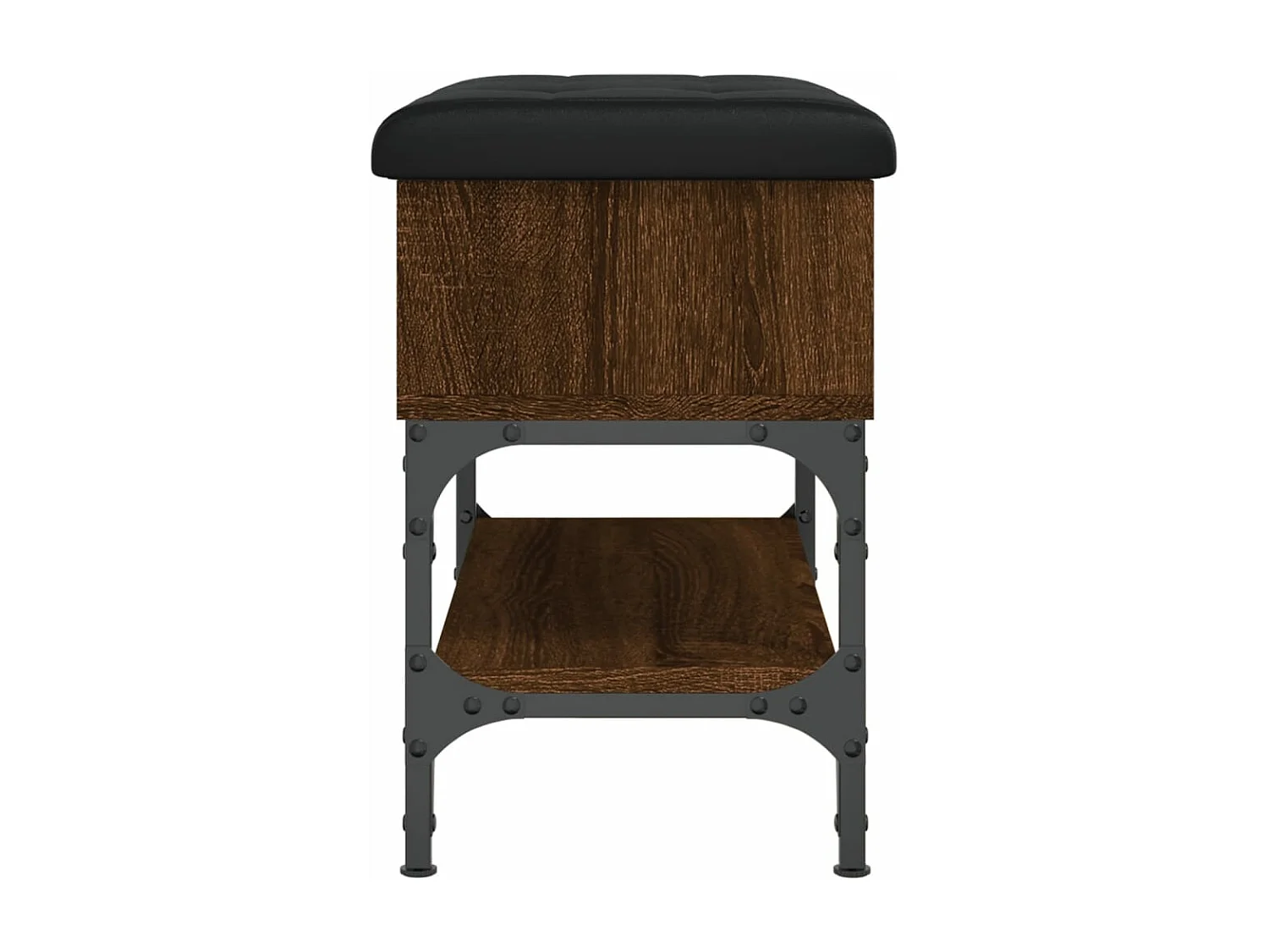 Banco sapateira 62x32x45 cm derivados madeira carvalho castanho