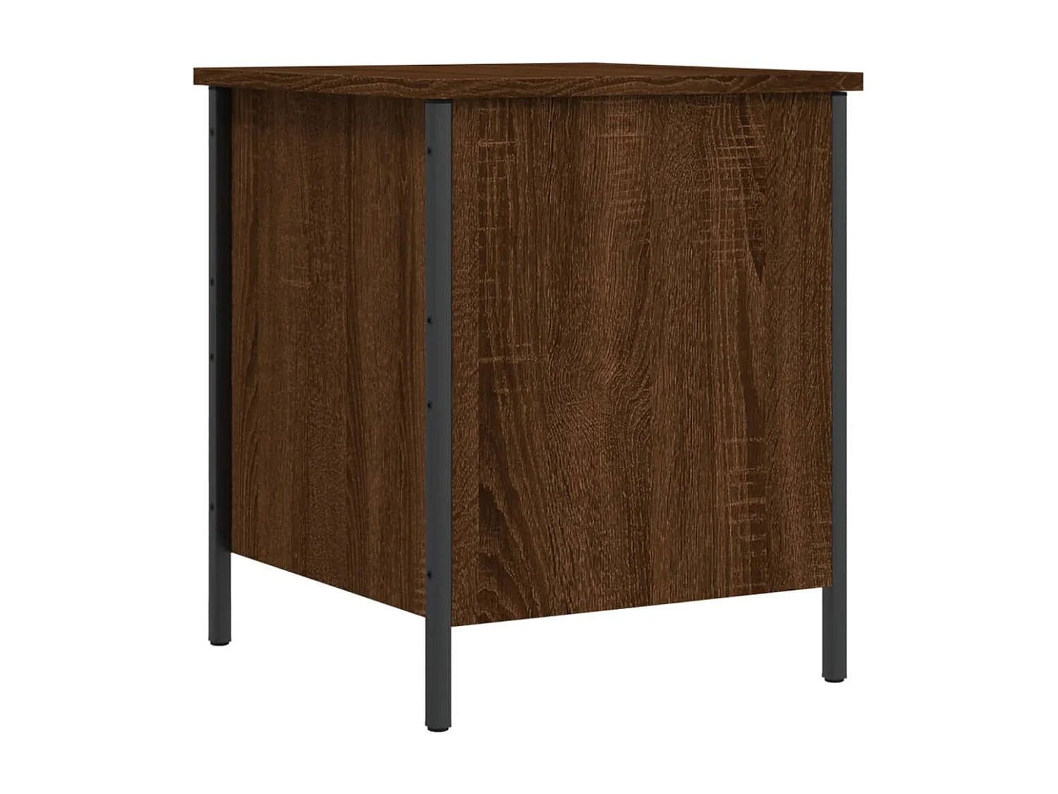 Banc de rangement chêne marron 40x42,5x50 cm bois d'ingénierie