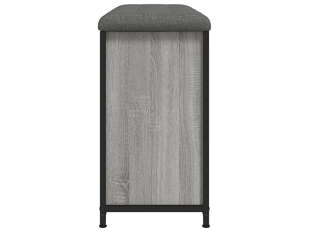 Banc à chaussures tiroir rabattable chêne sonoma 82x32x56 cm