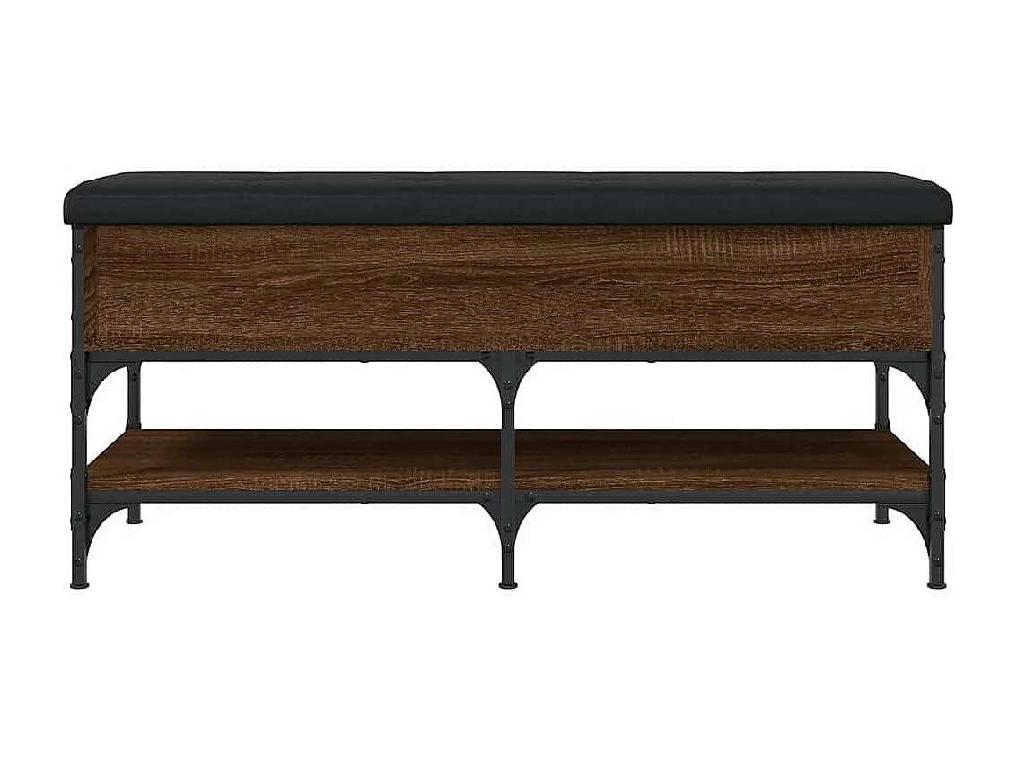 Banco sapateira 102x42x45cm derivados madeira carvalho castanho