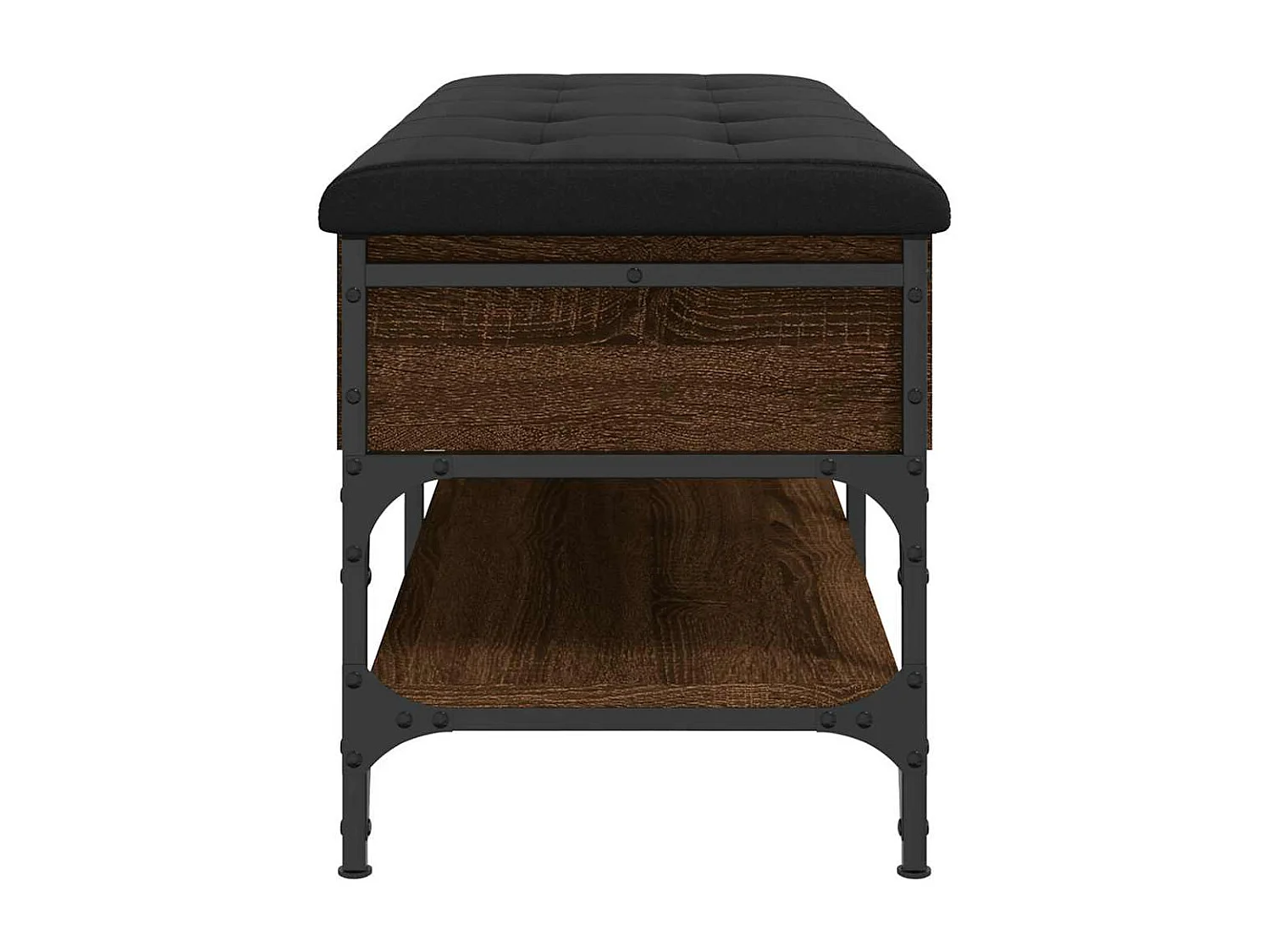 Banco sapateira 102x42x45cm derivados madeira carvalho castanho