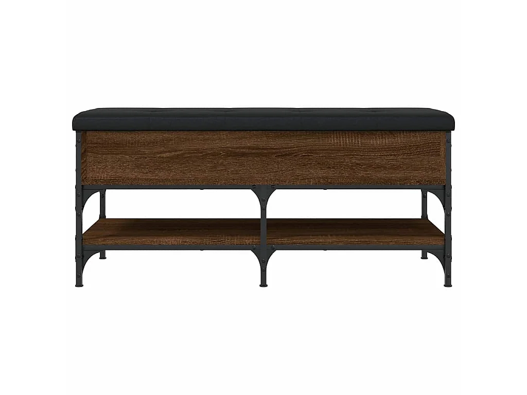 Panca Porta Scarpe Rovere Marrone 102x42x45cm Legno Multistrato