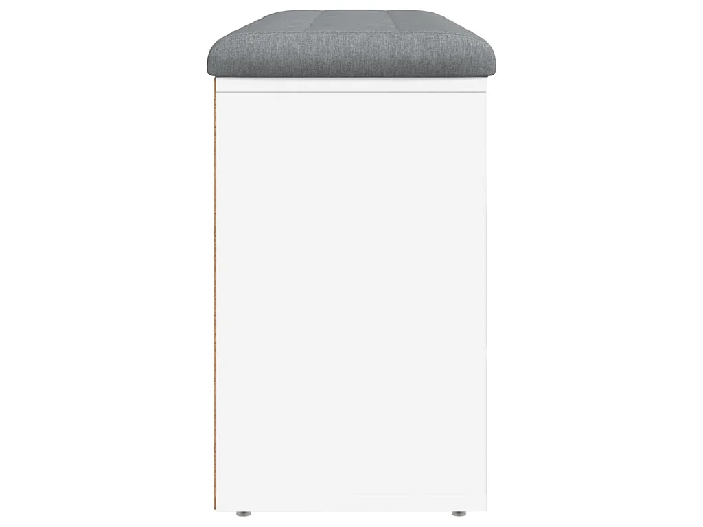 Schoenenbank 102x32x50 cm bewerkt hout wit