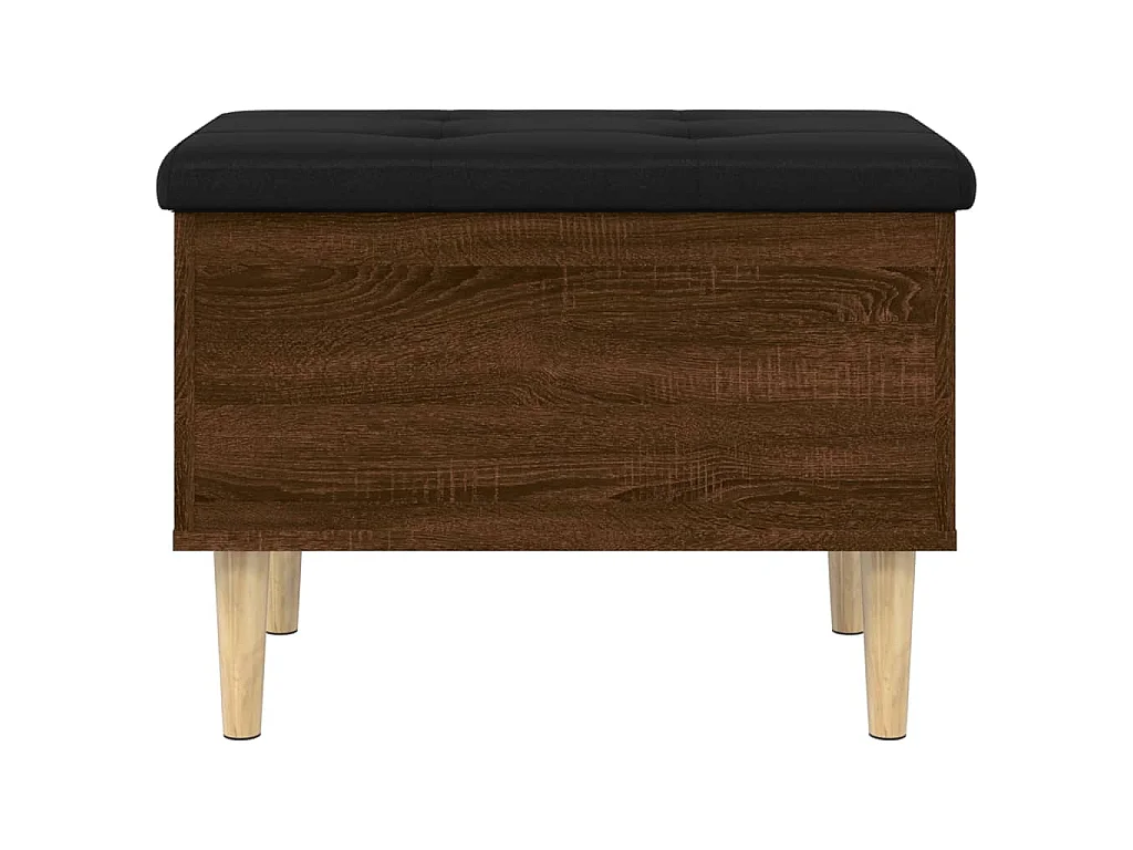 Banc de rangement chêne marron 62x42x46 cm bois d'ingénierie