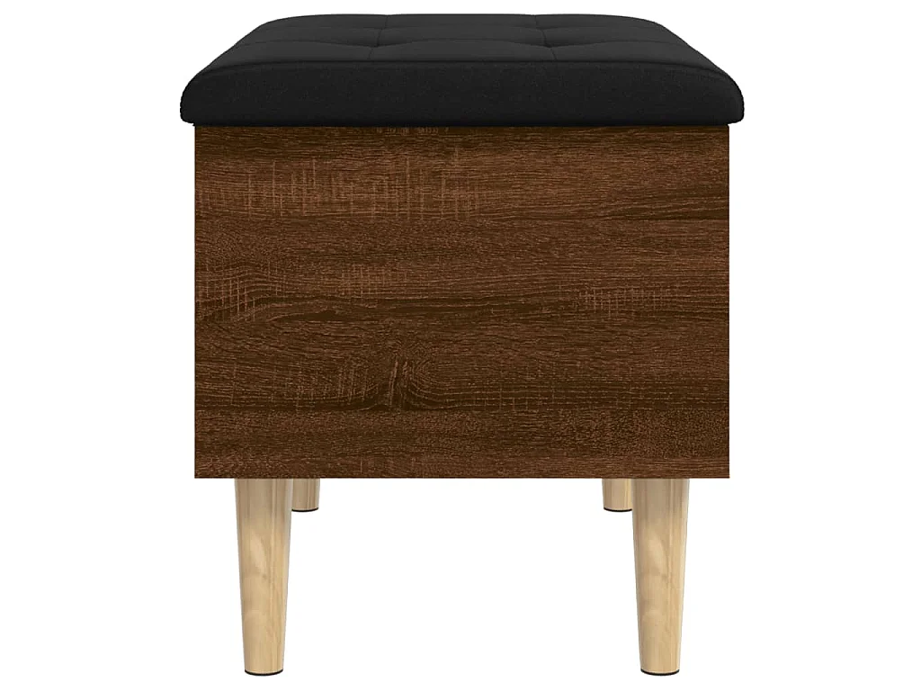 Banc de rangement chêne marron 62x42x46 cm bois d'ingénierie