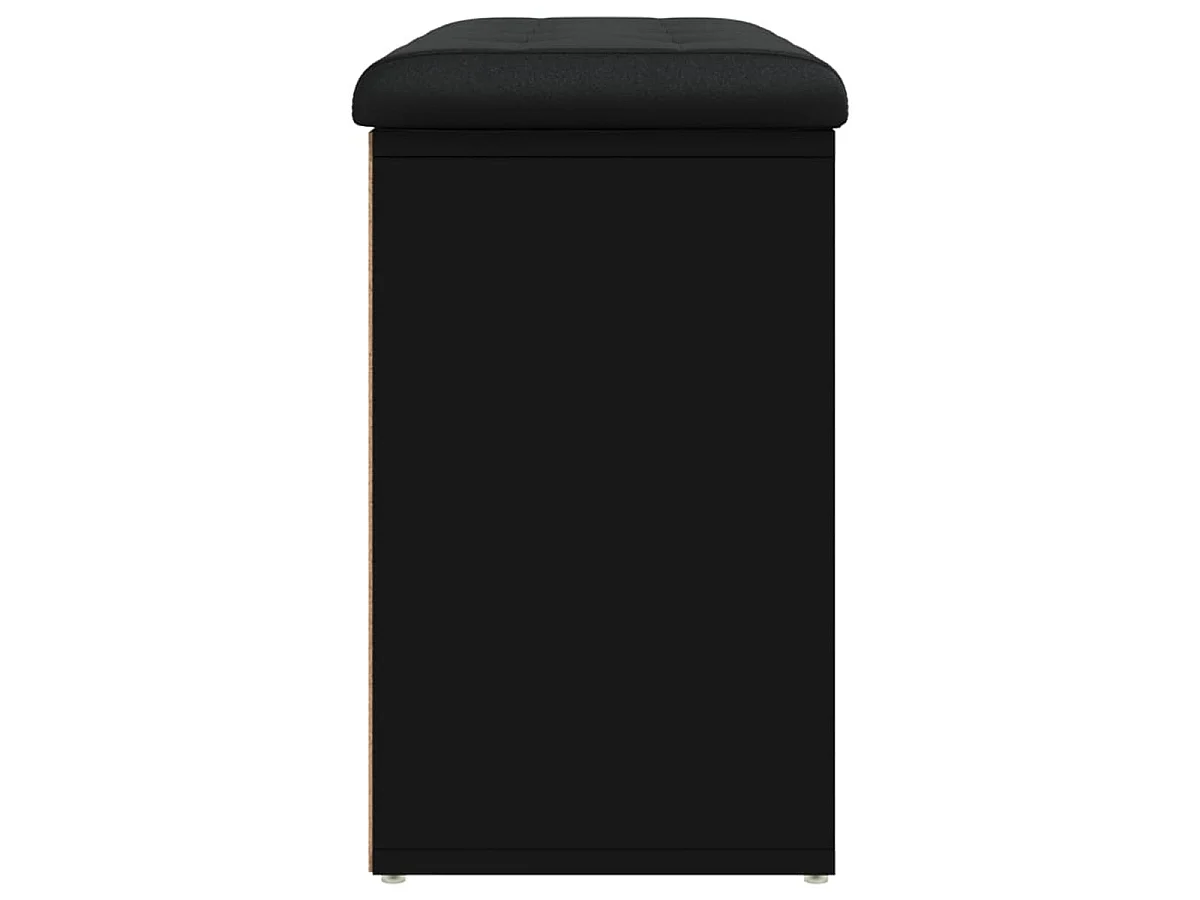 Schuhbank Schwarz 82x32x50 cm Holzwerkstoff