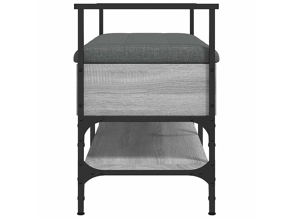 Schoenenbank 85,5x42x57,5 cm bewerkt hout grijs sonoma