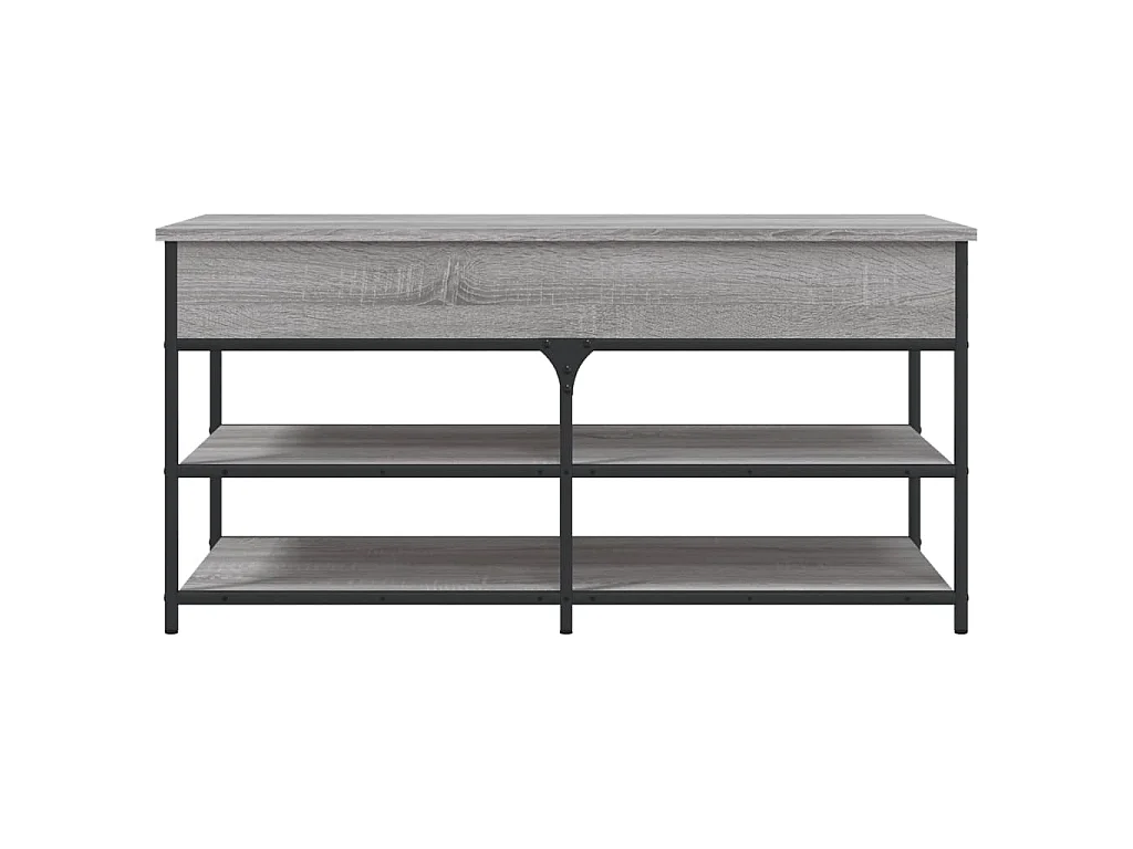 Schuhbank Grau Sonoma 100x42,5x50 cm Holzwerkstoff