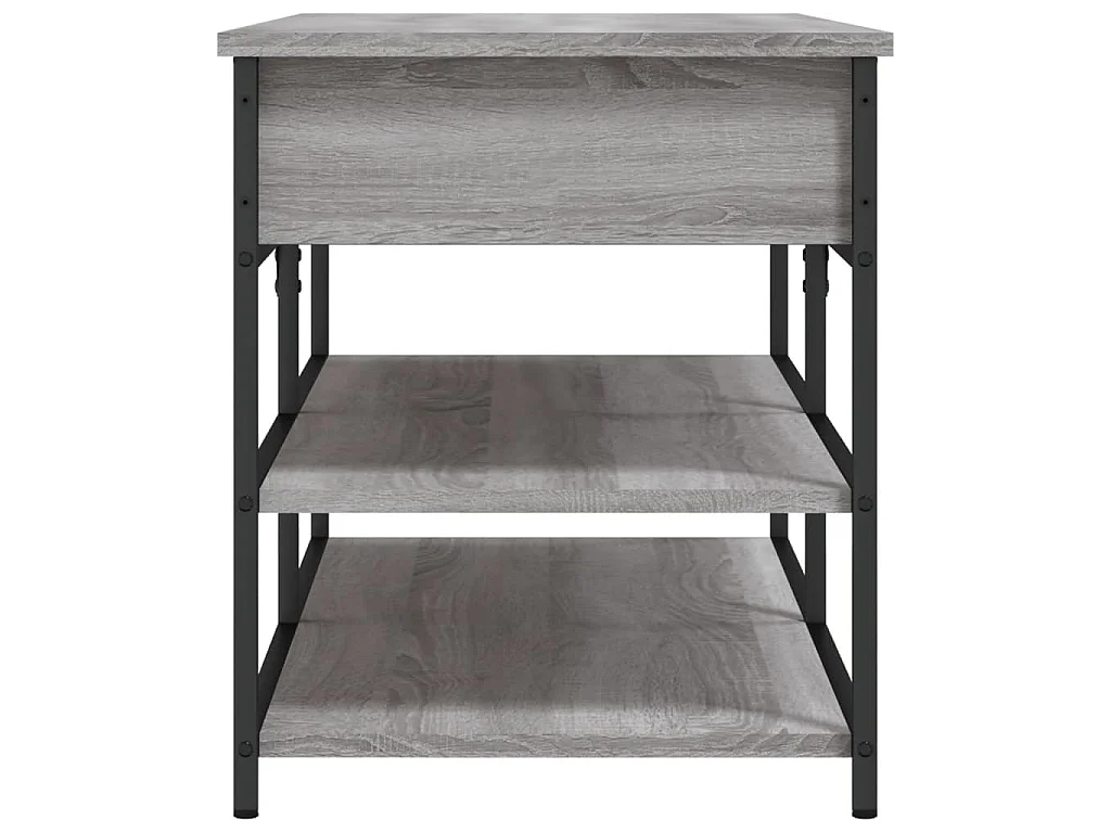 Schuhbank Grau Sonoma 100x42,5x50 cm Holzwerkstoff
