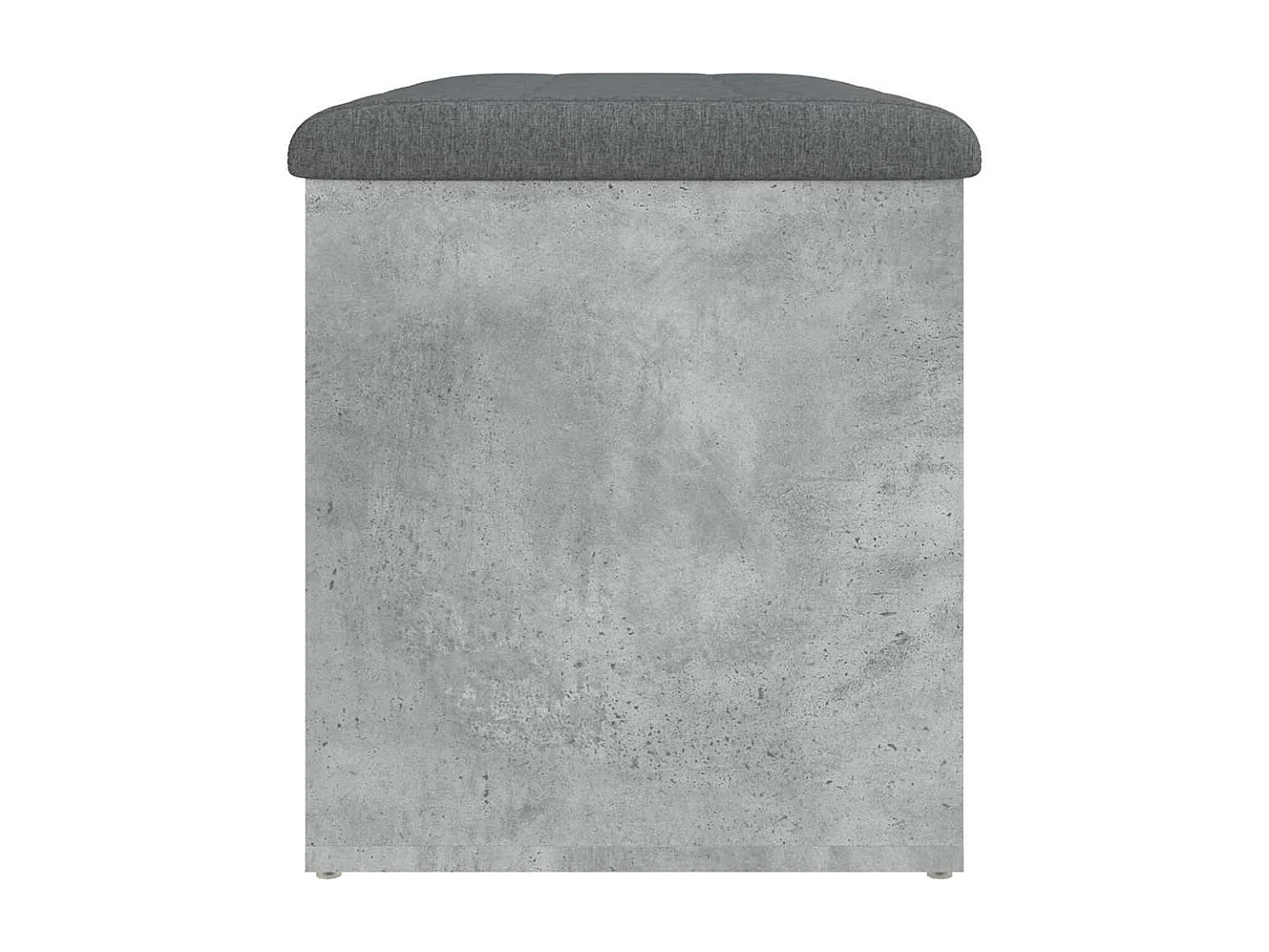 Sitzbank mit Stauraum Betongrau 82x42x45 cm Holzwerkstoff