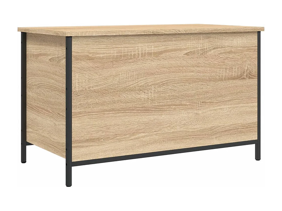 Banco arrumação 80x42,5x50 cm derivados madeira carvalho sonoma