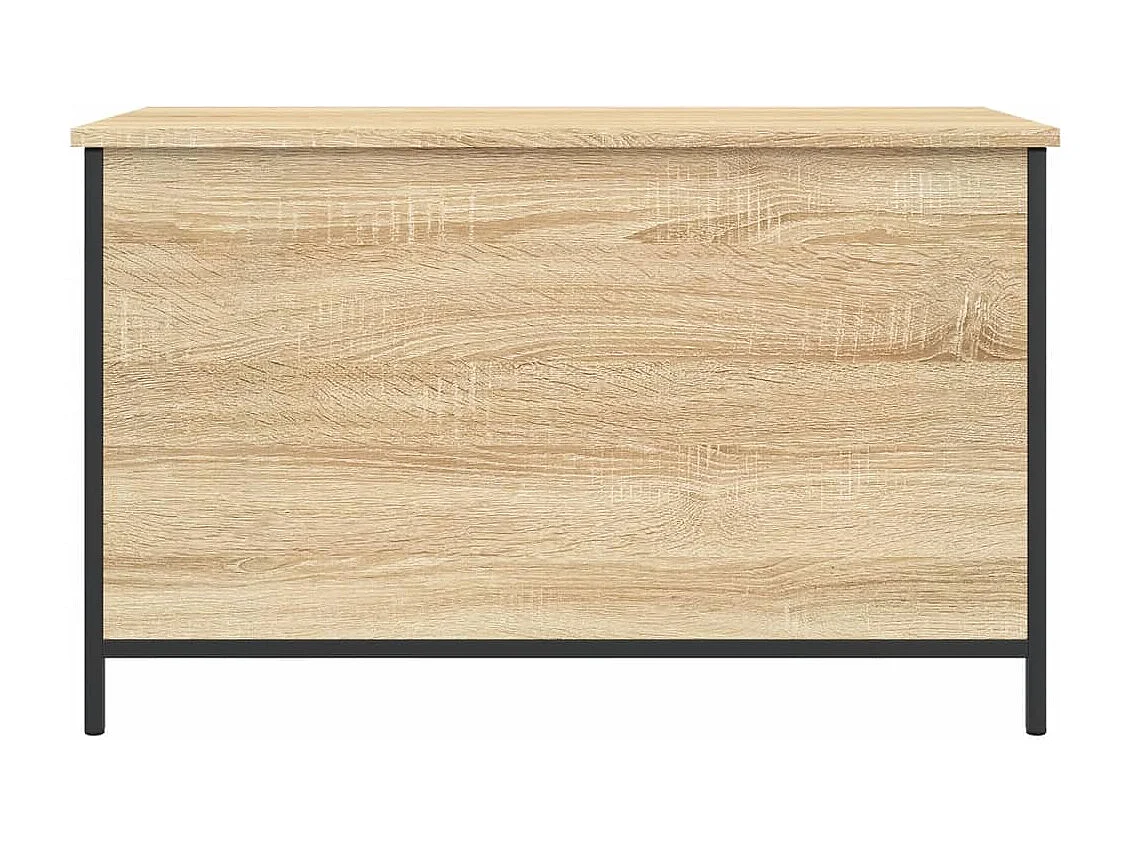 Banco arrumação 80x42,5x50 cm derivados madeira carvalho sonoma