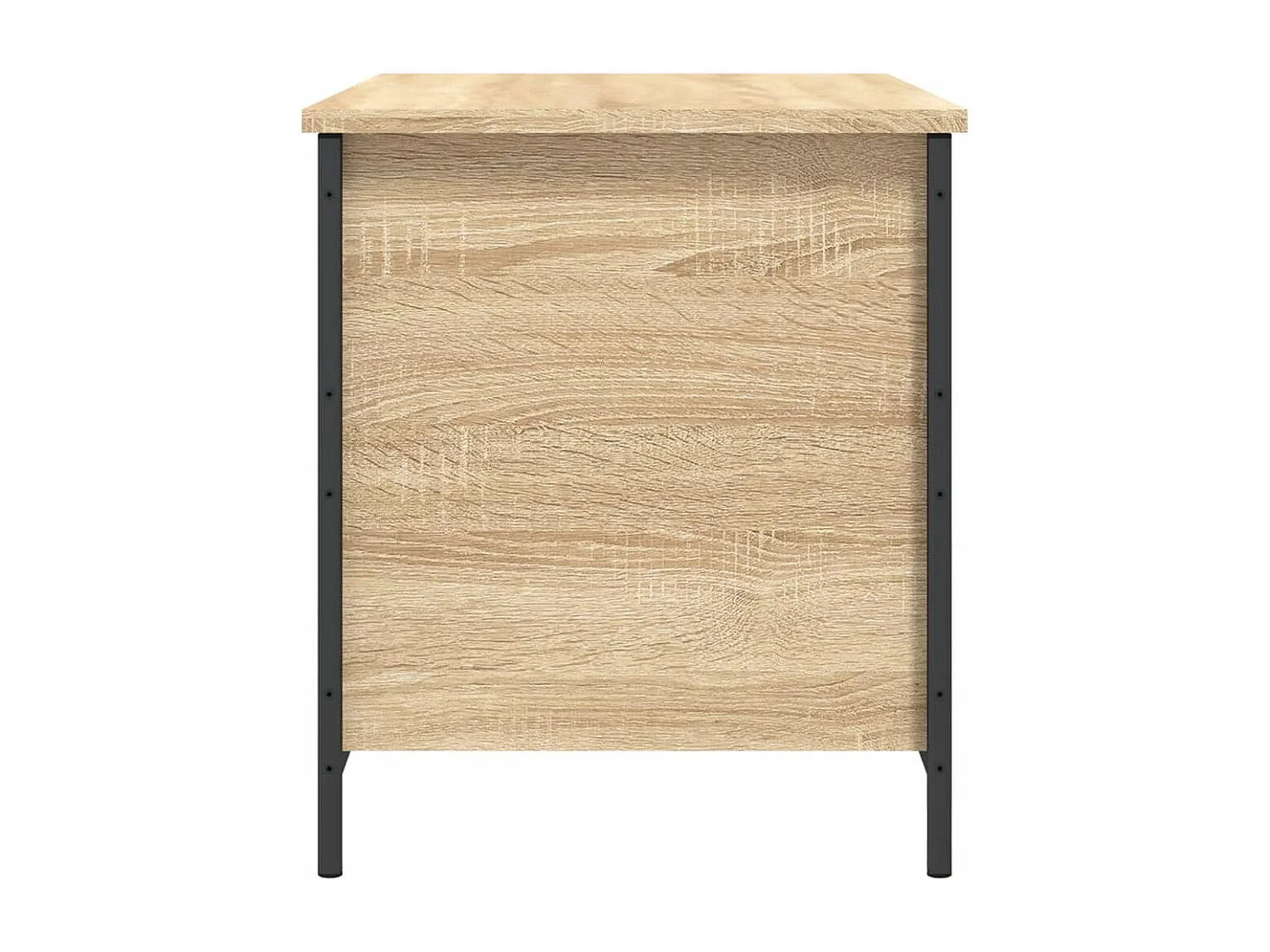 Banco arrumação 80x42,5x50 cm derivados madeira carvalho sonoma