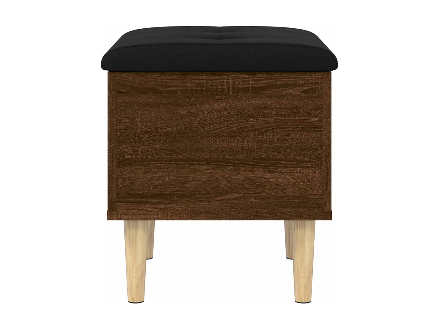 Banc de rangement chêne marron 42x42x46 cm bois d'ingénierie