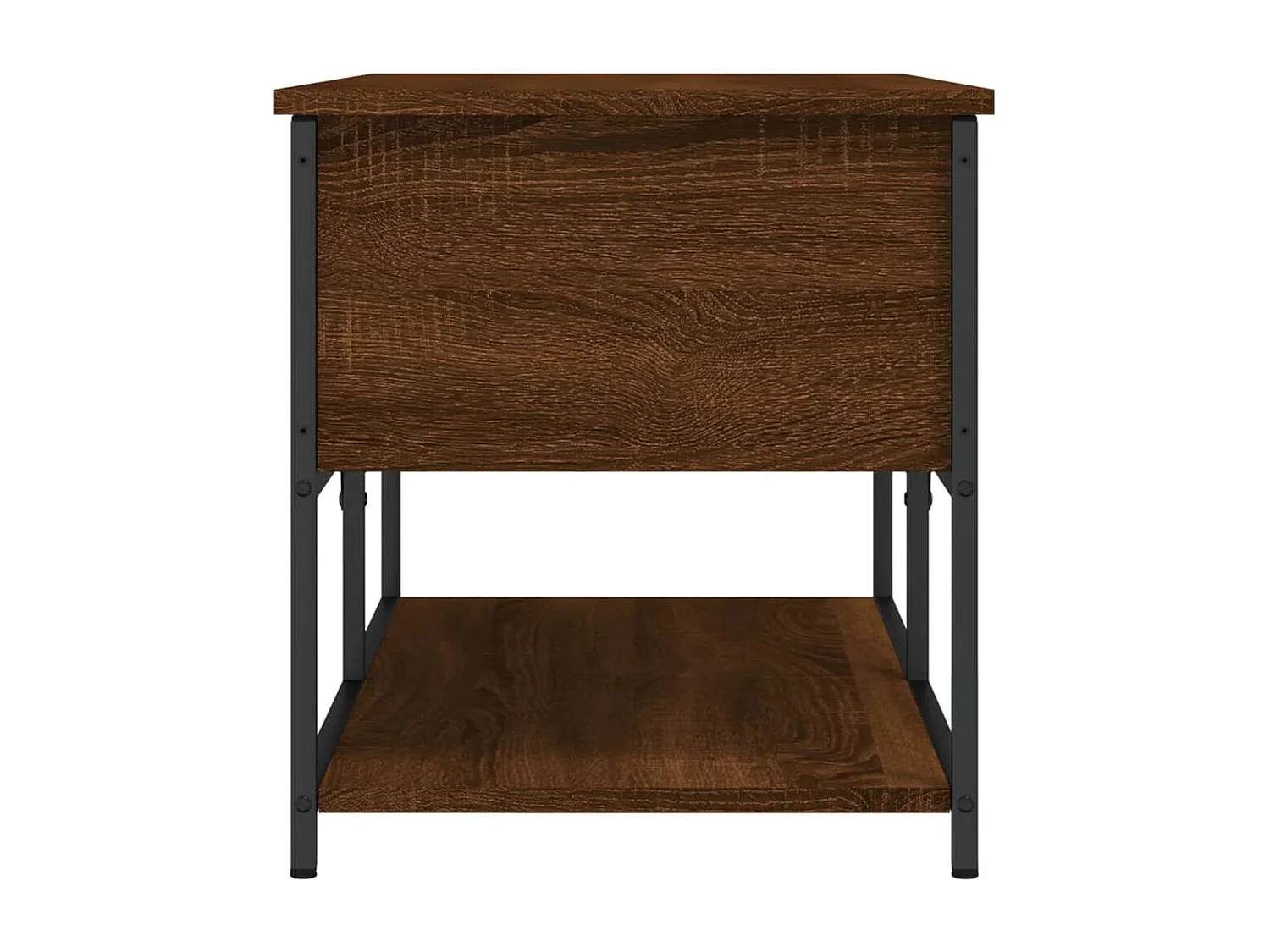 Banc de rangement chêne marron 100x42,5x47 cm bois d'ingénierie