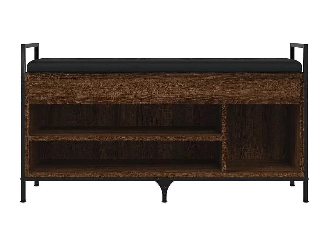 Banc à chaussures Chêne marron 105,5x32x57,5 cm Bois ingénierie