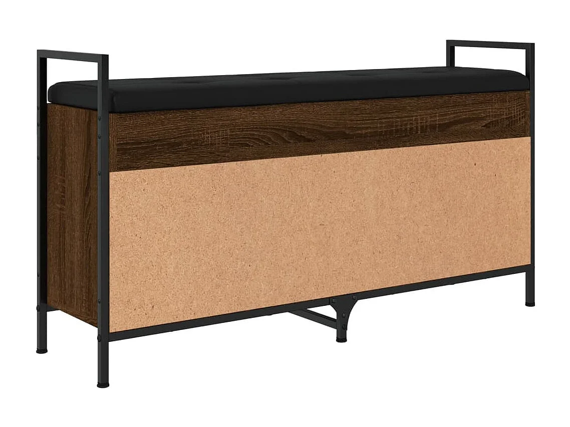 Banc à chaussures Chêne marron 105,5x32x57,5 cm Bois ingénierie