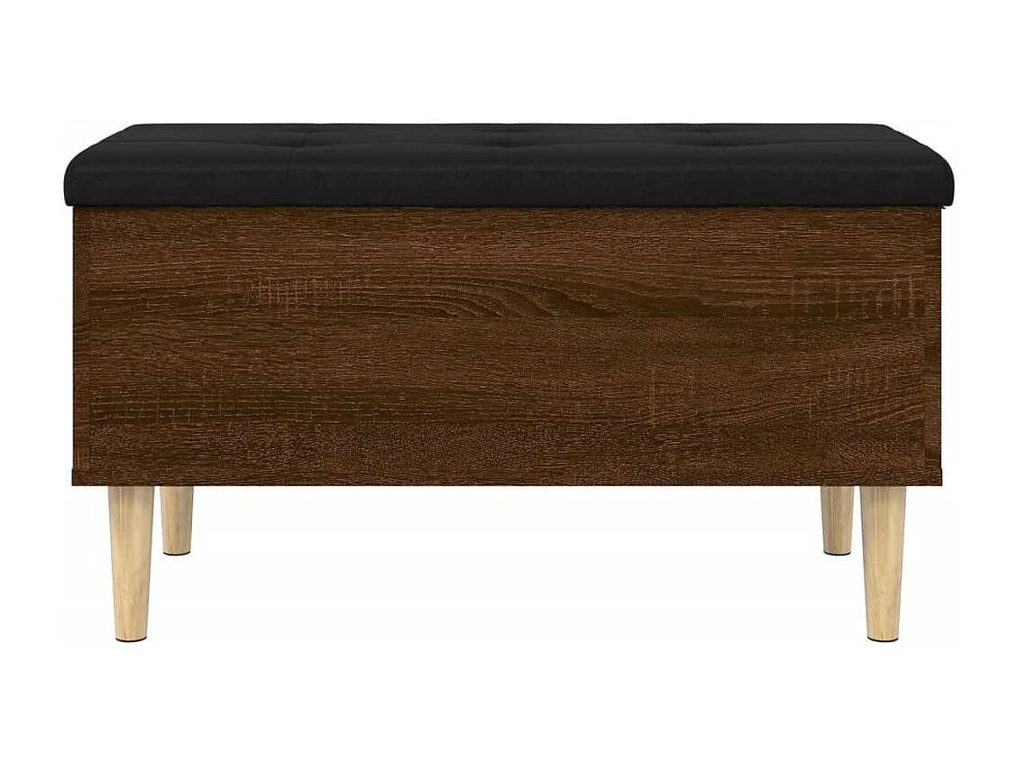 Sitzbank mit Stauraum Braun Eichen-Optik 82x42x46 cm