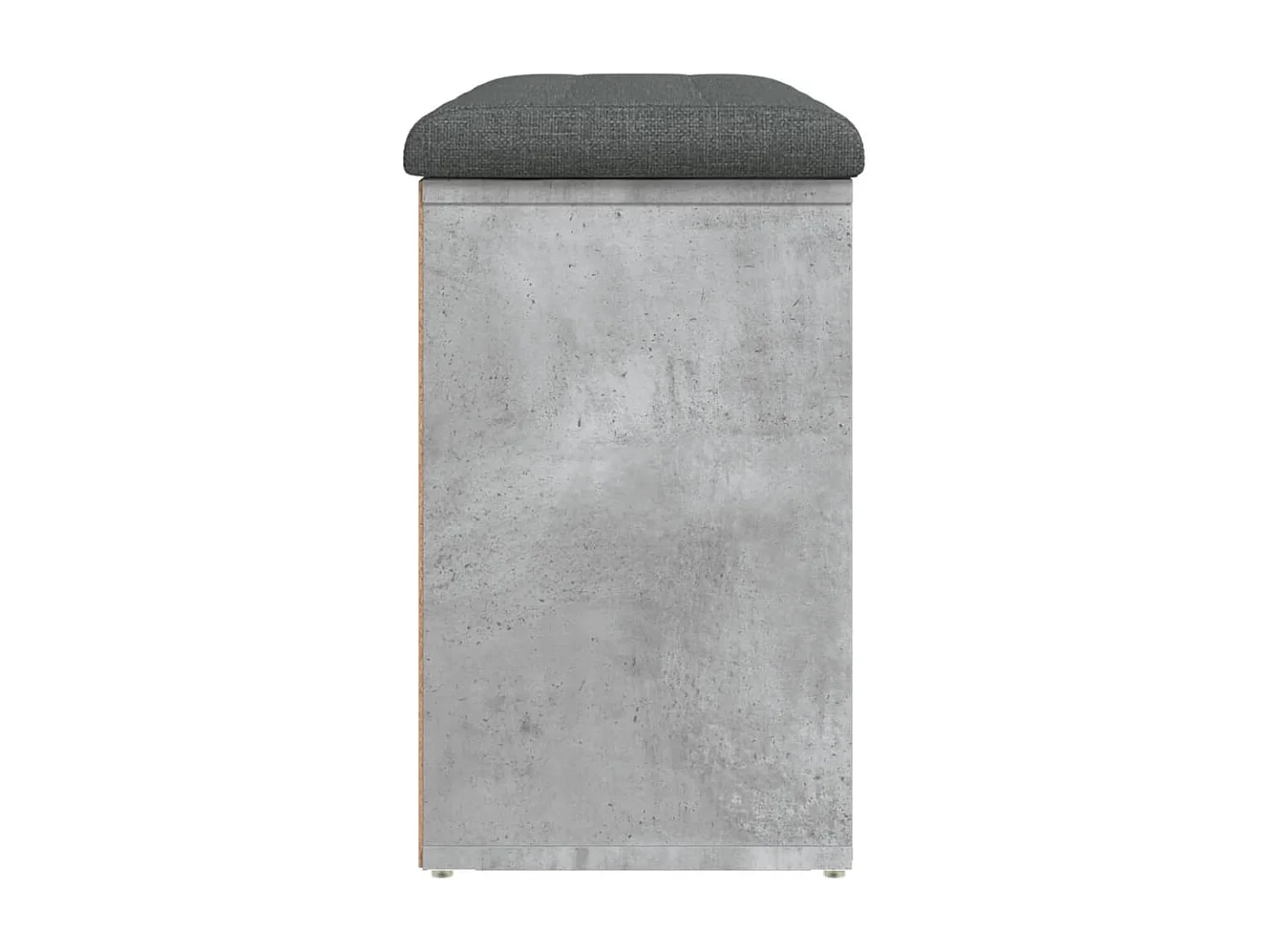 Banc à chaussures gris béton 82x32x50 cm bois d'ingénierie