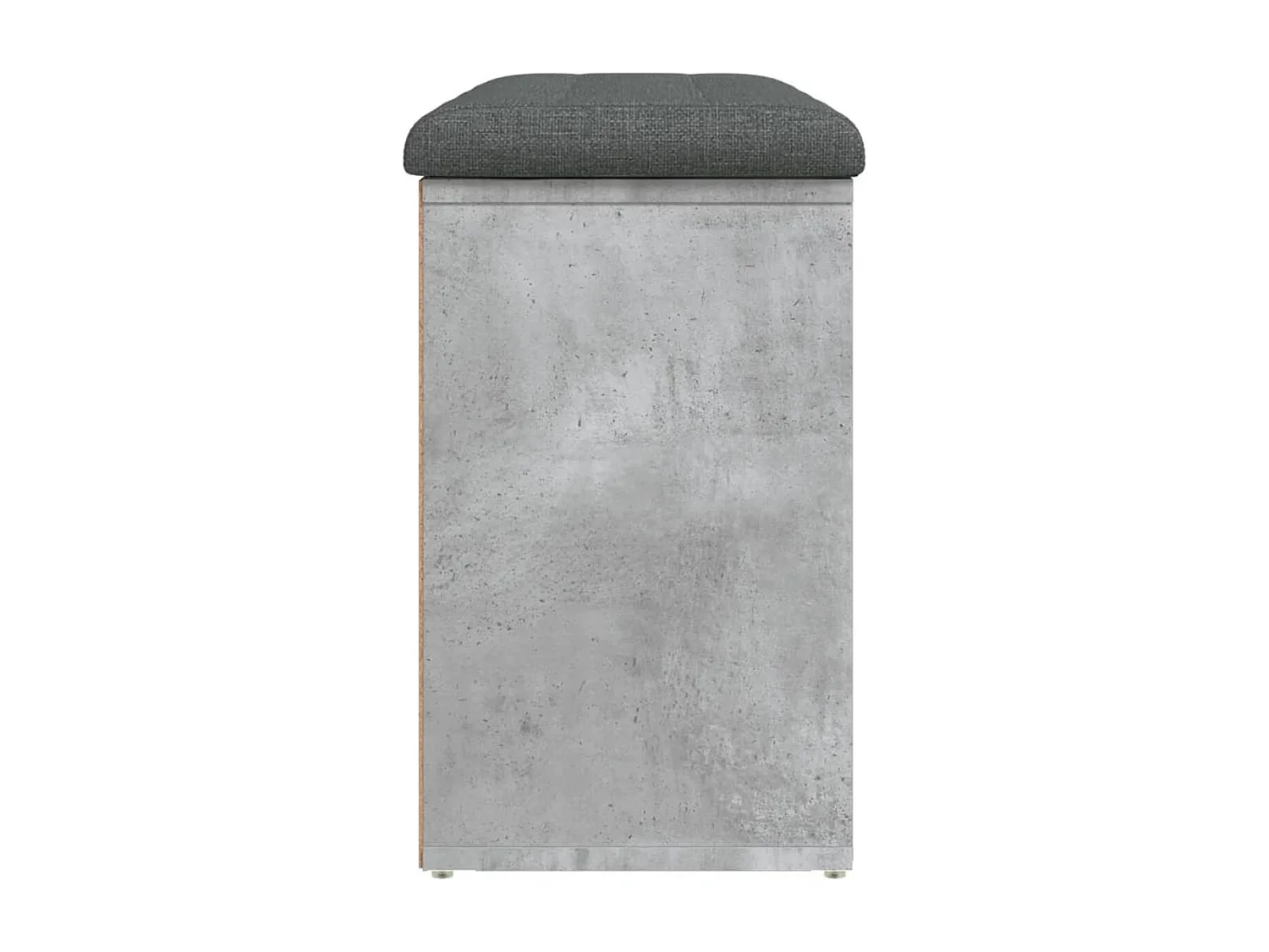 Banc à chaussures gris béton 82x32x50 cm bois d'ingénierie