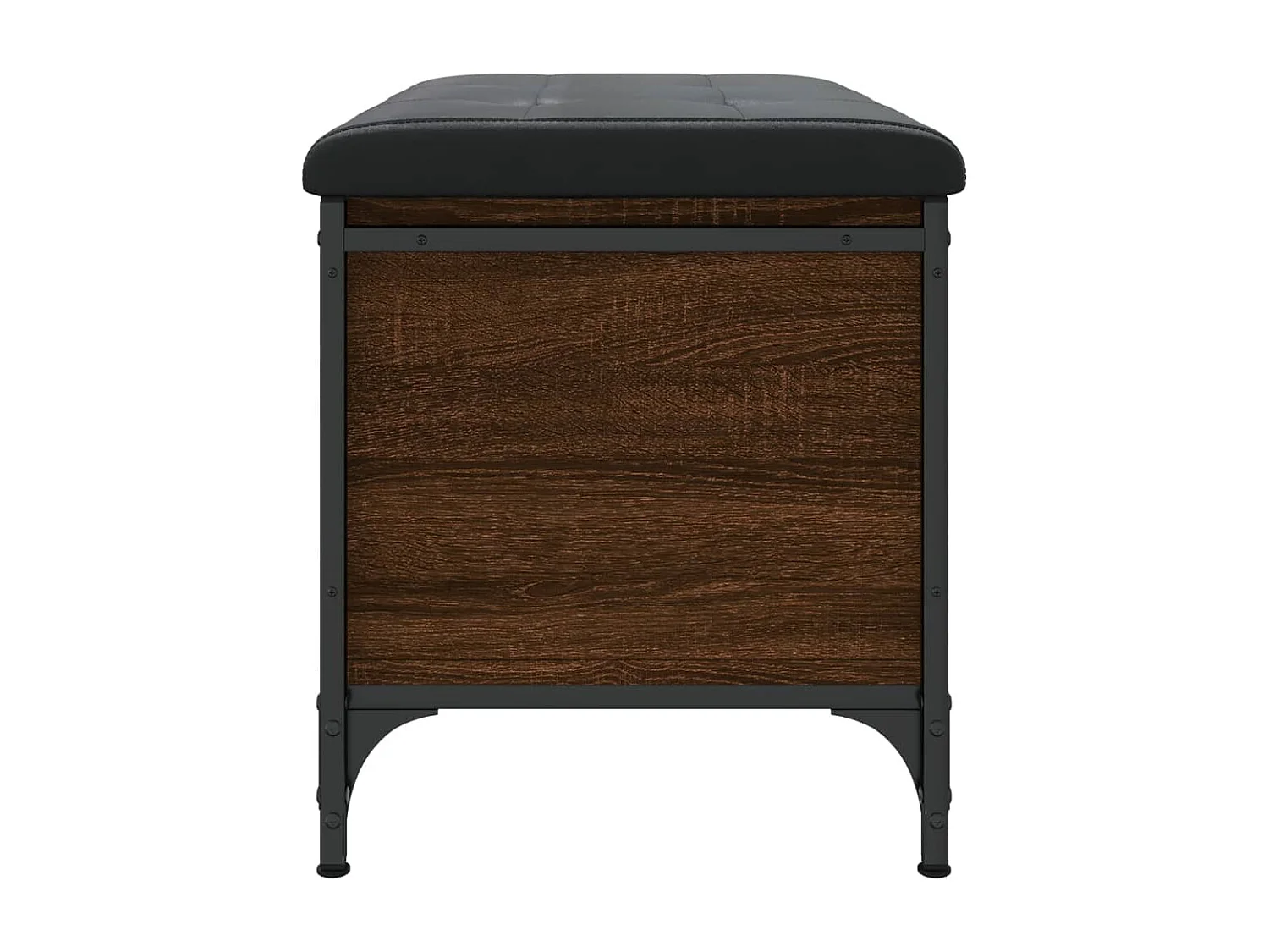 Banco arrumação 62x42x45 cm derivados madeira carvalho castanho