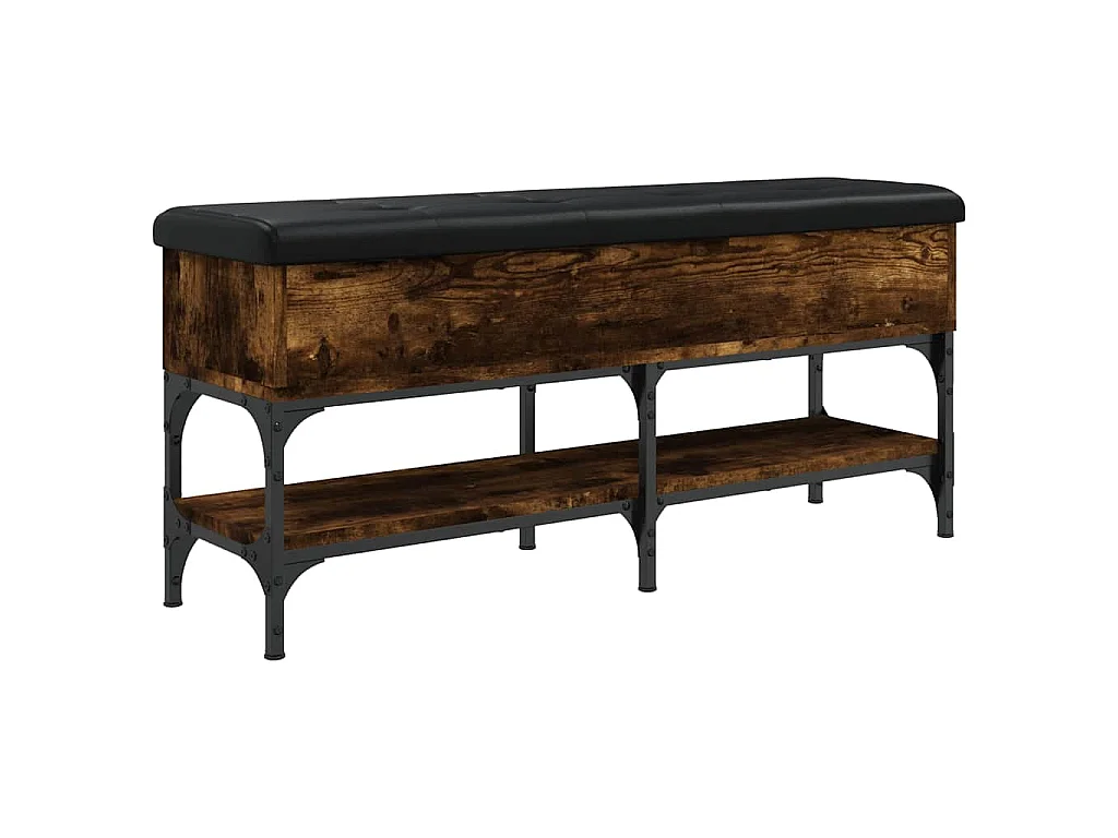Schuhbank Räuchereiche 102x32x45 cm Holzwerkstoff