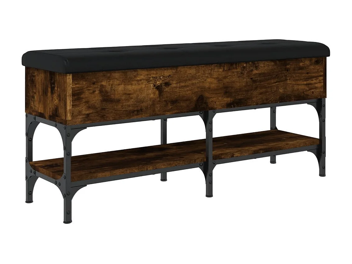 Schuhbank Räuchereiche 102x32x45 cm Holzwerkstoff