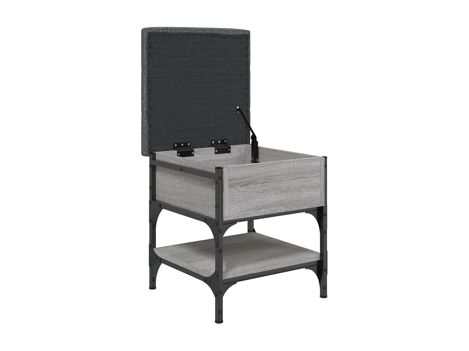 Banc à chaussures sonoma gris 42x42x45 cm bois d'ingénierie