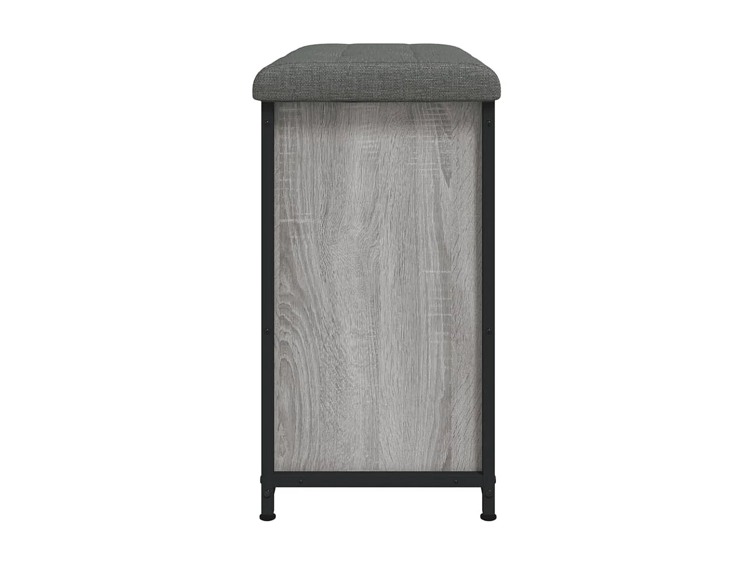 Banco sapateira c/ gaveta articulada 62x32x56cm cinzento sonoma