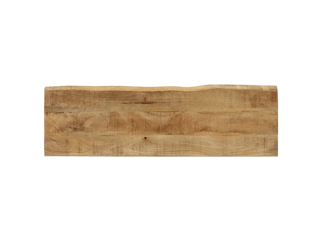 Banc avec bord vivant 105 cm bois de manguier massif