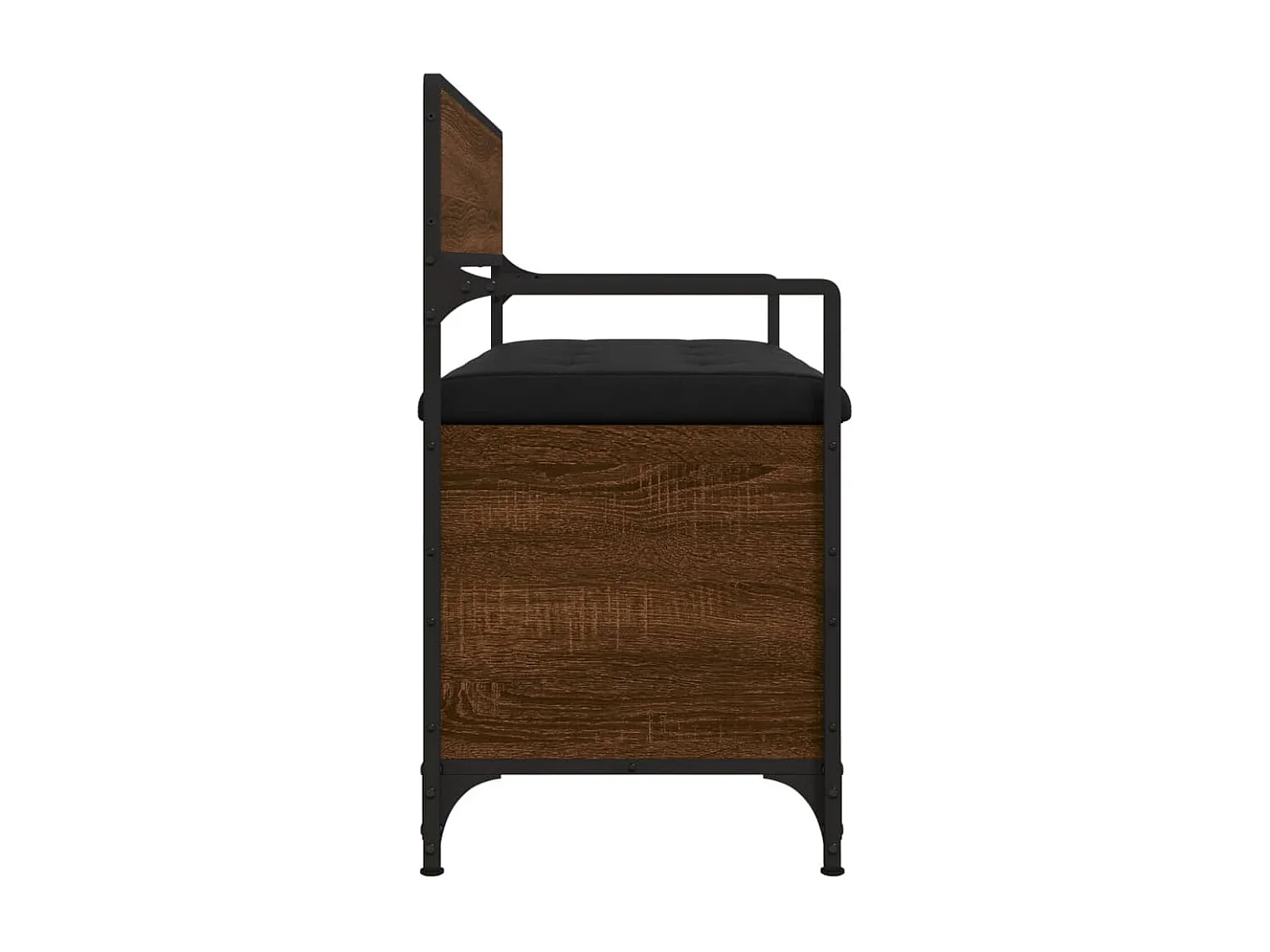 Banc de rangement chêne marron 85,5x42x73,5cm bois d'ingénierie
