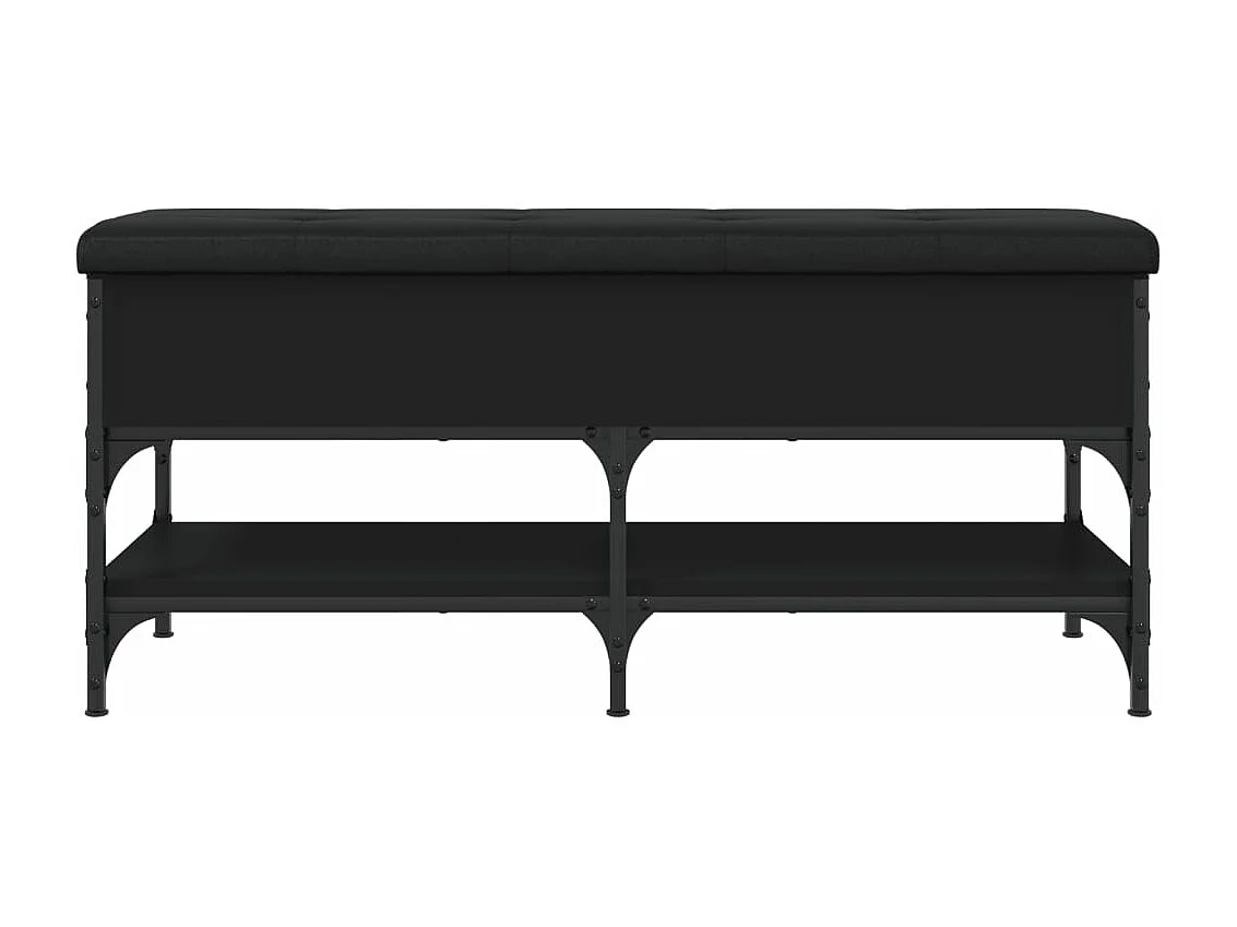 Schoenenbank 102x42x45 cm bewerkt hout zwart