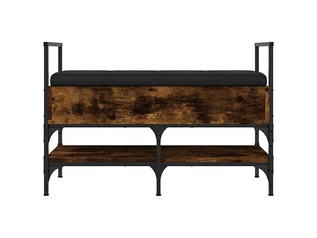 Schoenenbank 85,5x42x57,5 cm bewerkt hout gerookt eikenkleurig