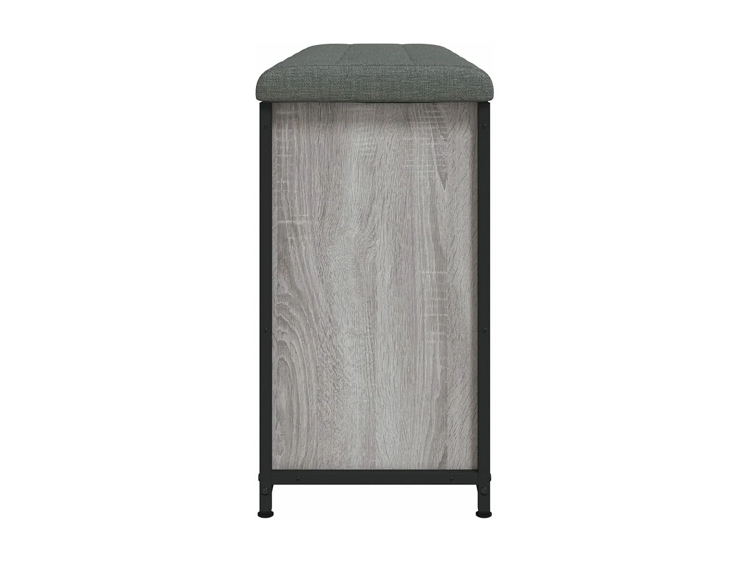 Banco sapateira gaveta articulada 102x32x56 cm cinzento sonoma